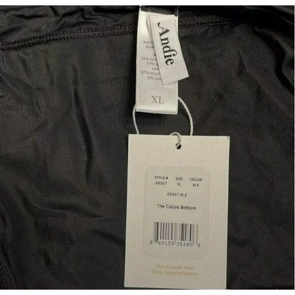 Andie Swim The Caicos‎ Bottom Black XL Bikini Bottom Swimwear - Picture 7 of 9